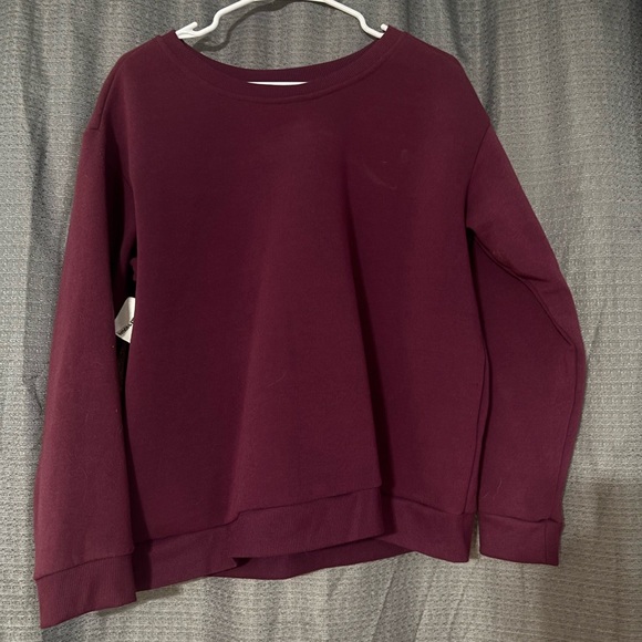 JUST BE Women's Burgundy Sweater - Picture 1 of 4